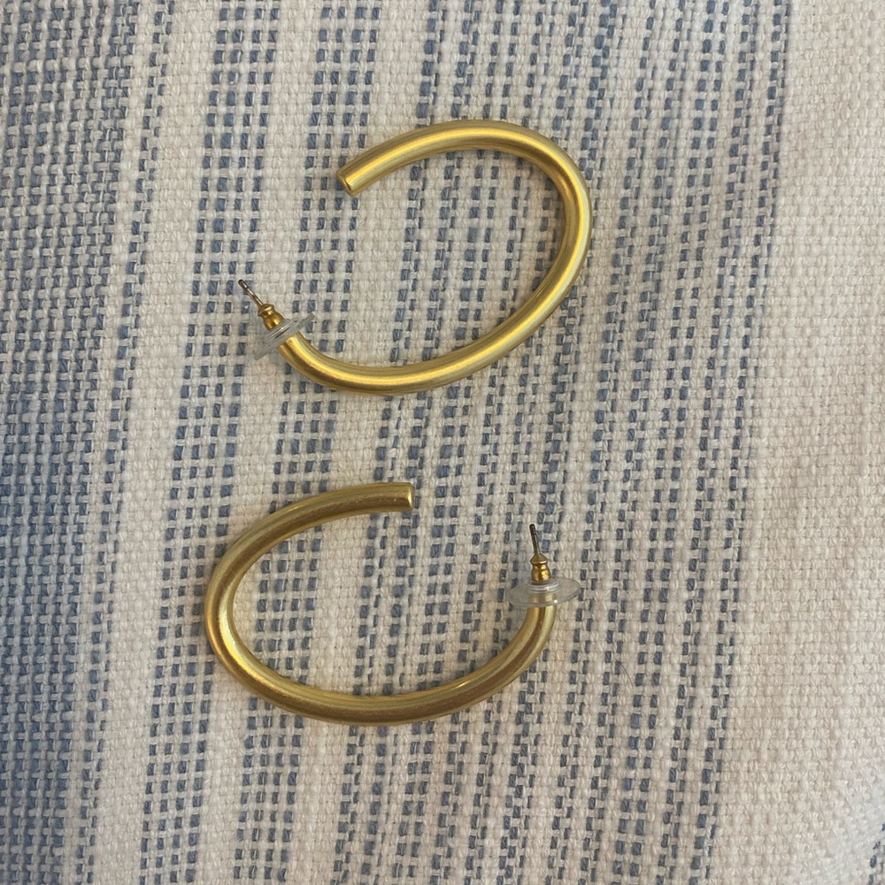 Madewell Chunky Hoop Earrings - tried on once